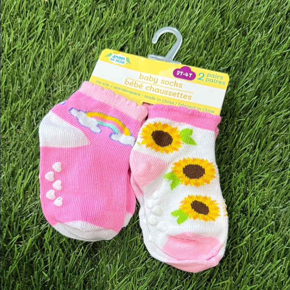 Angel of mine toddler socks with grips